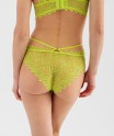 Shorty en dentelle avec brides à la taille femme
